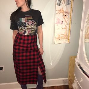 Vintage Liz Claiborne plaid skirt